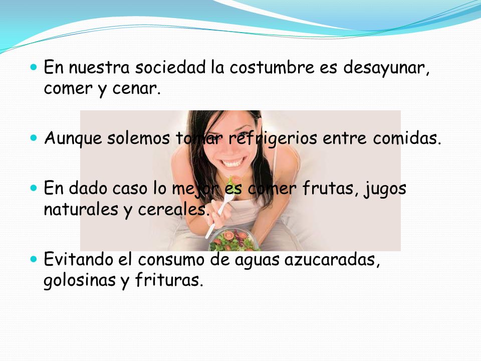 información sobre la dieta correcta y su importancia para la salud